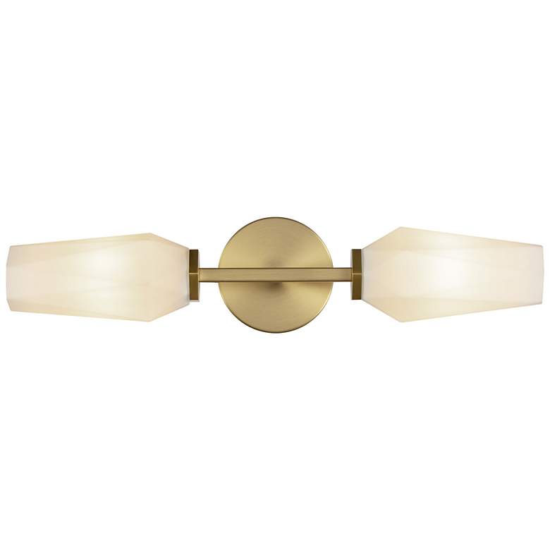 Image 1 Alora Mood Krysta E12 20-in Brushed Gold/Opal Glass Wall Vanity