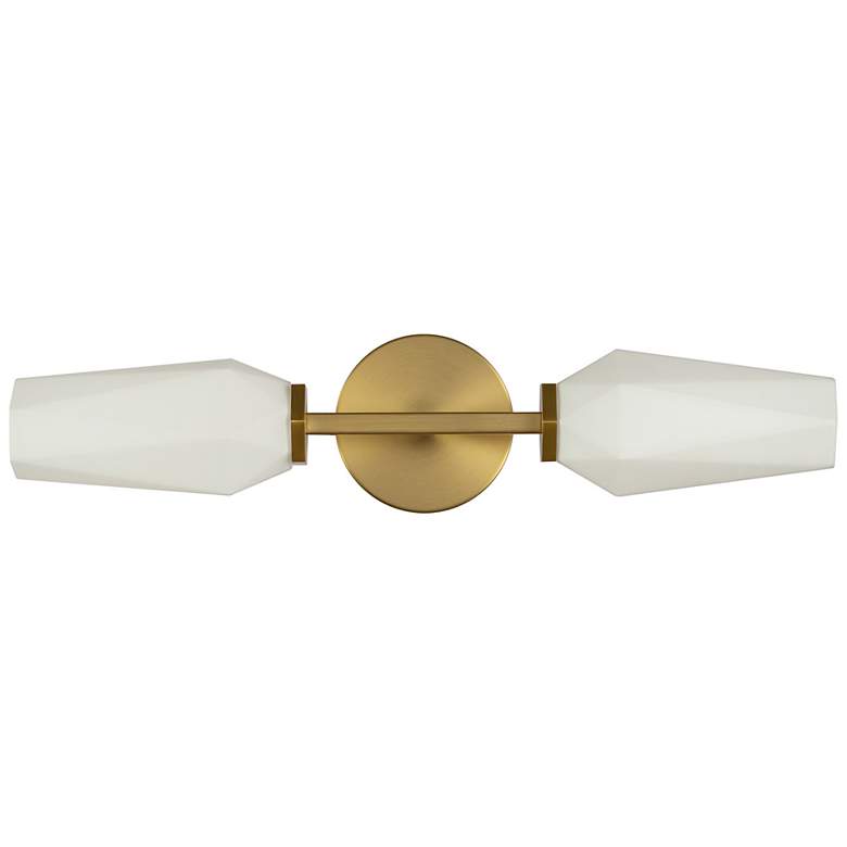 Image 2 Alora Mood Krysta E12 20-in Brushed Gold/Opal Glass Wall Vanity more views