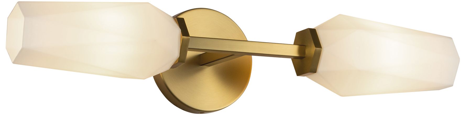 Image 3 Alora Mood Krysta E12 20-in Brushed Gold/Opal Glass Wall Vanity more views