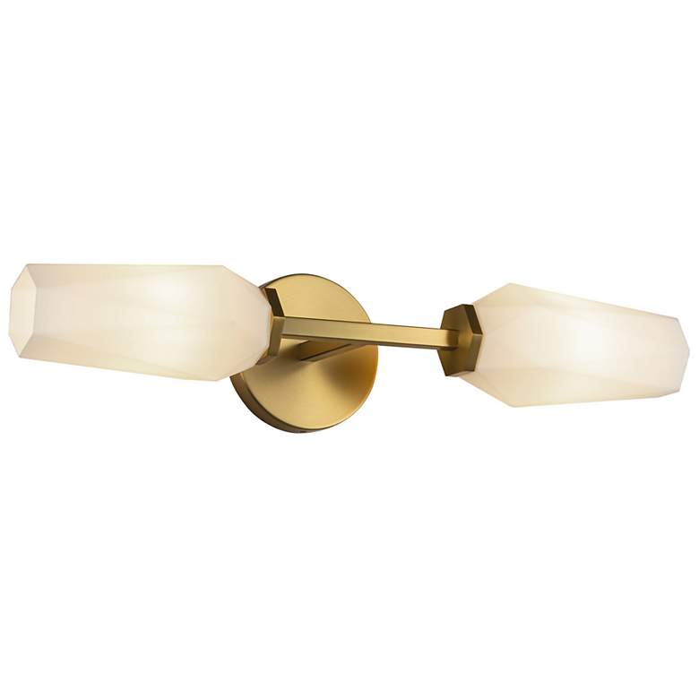 Image 3 Alora Mood Krysta E12 20-in Brushed Gold/Opal Glass Wall Vanity more views