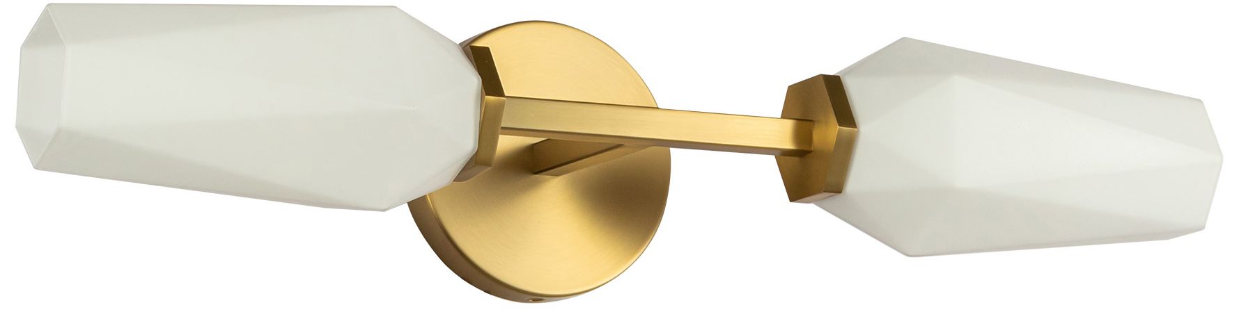 Image 4 Alora Mood Krysta E12 20-in Brushed Gold/Opal Glass Wall Vanity more views