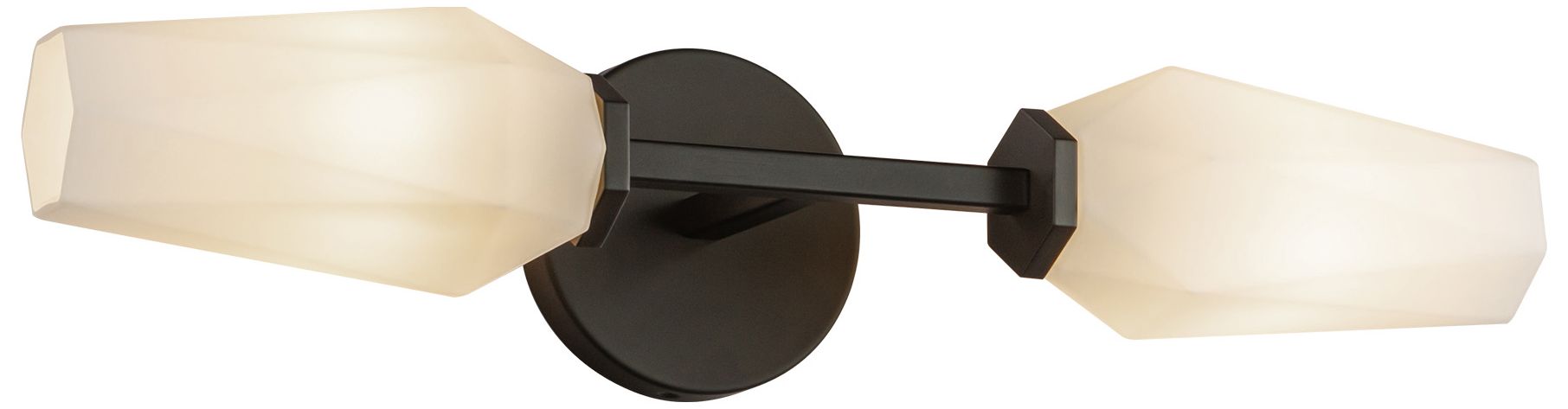 Image 3 Alora Mood Krysta E12 20-in Matte Black/Opal Glass Wall Vanity more views