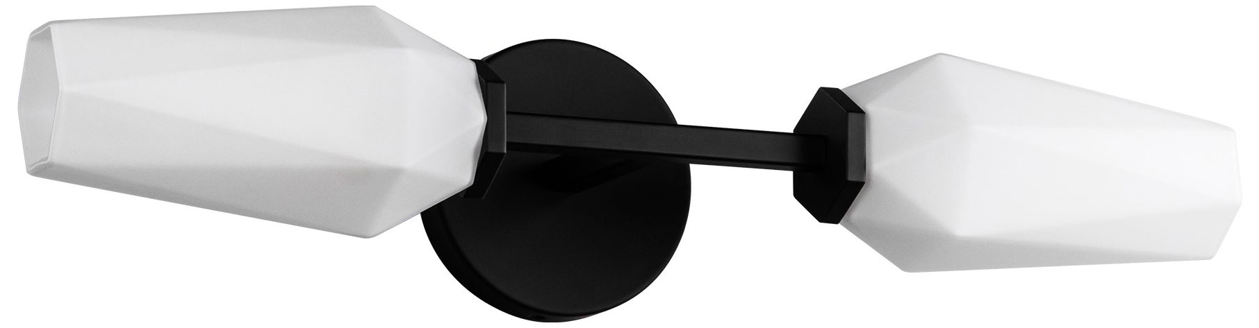 Image 4 Alora Mood Krysta E12 20-in Matte Black/Opal Glass Wall Vanity more views