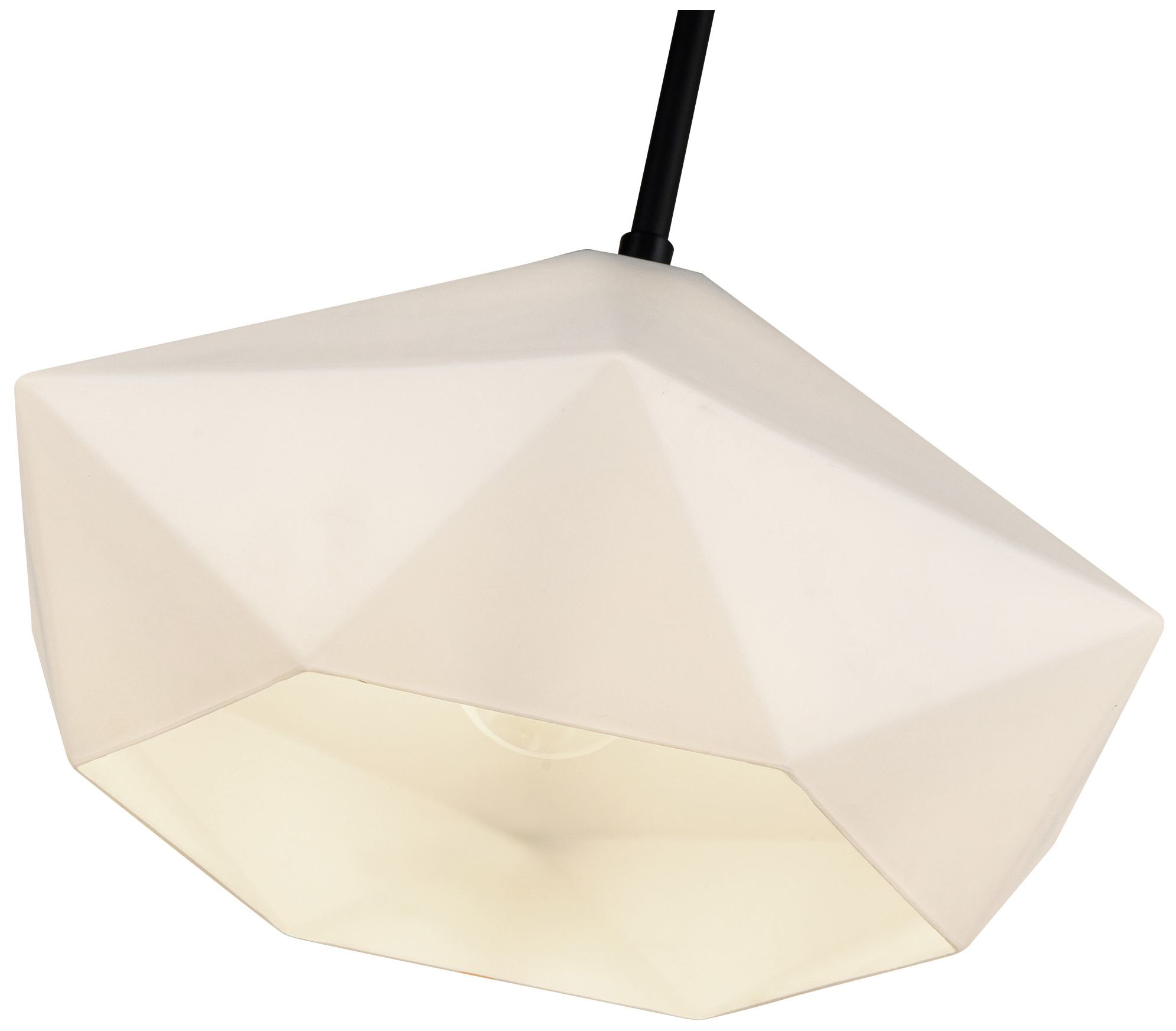 Image 5 Alora Mood Krysta E26 14-in Matte Black/Opal Glass Pendant more views