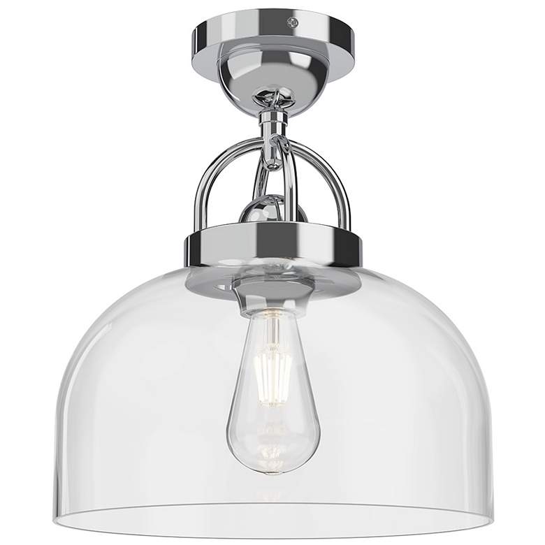 Image 1 Alora Mood Lancaster E26 12-in Chrome Semi-Flush Mount