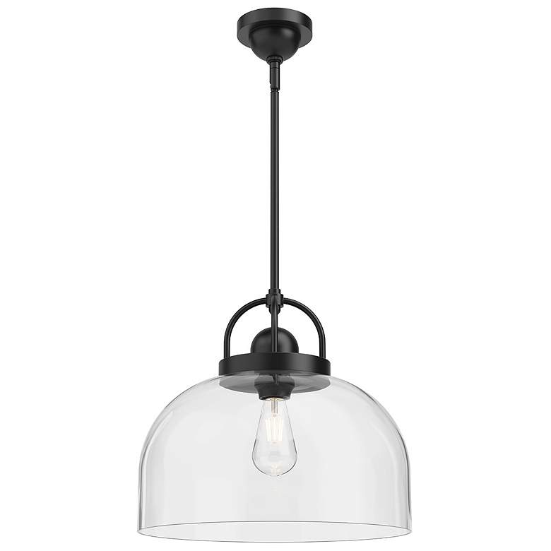 Image 1 Alora Mood Lancaster E26 15-in Matte Black Pendant