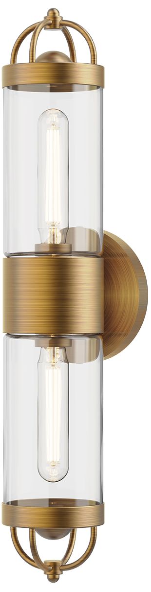 Image 2 Alora Mood Lancaster E26 5-in Aged Gold Wall Vanity more views