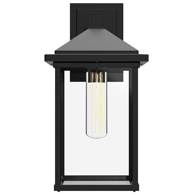 Image 4 Alora Mood Larchmont E26 6-in Glass/Black Exterior Wall Sconce more views