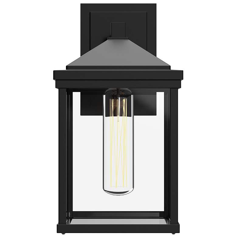Image 3 Alora Mood Larchmont E26 9-in Glass/Black Exterior Wall Sconce more views