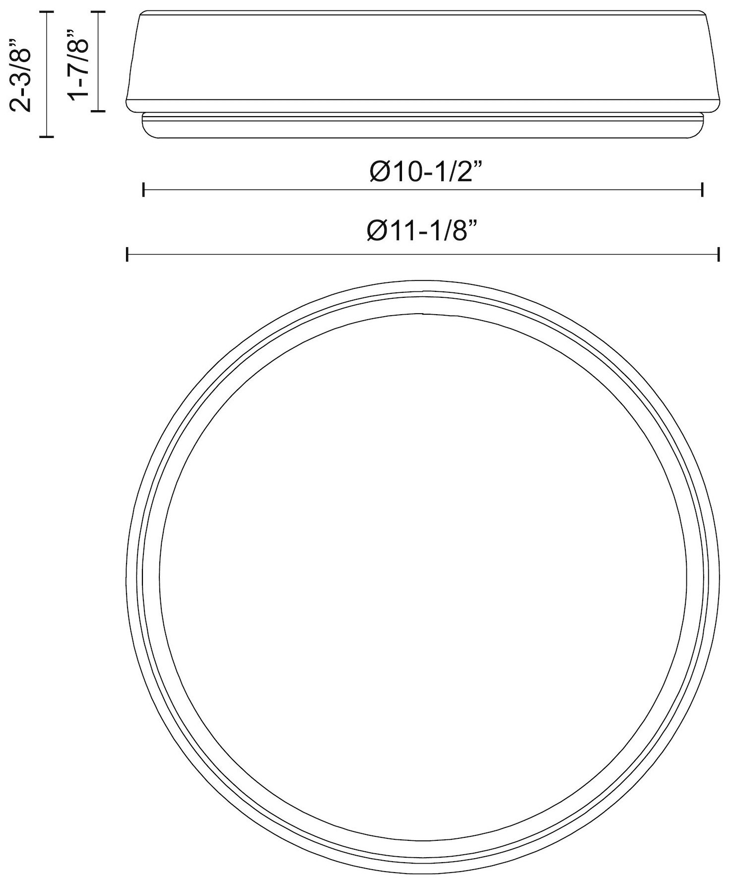 Image 2 Alora Mood Laval LED 11-in Brushed Nickel Flush Mount more views