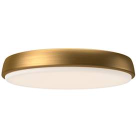 Image1 of Alora Mood Laval LED 15-in Aged Gold Flush Mount