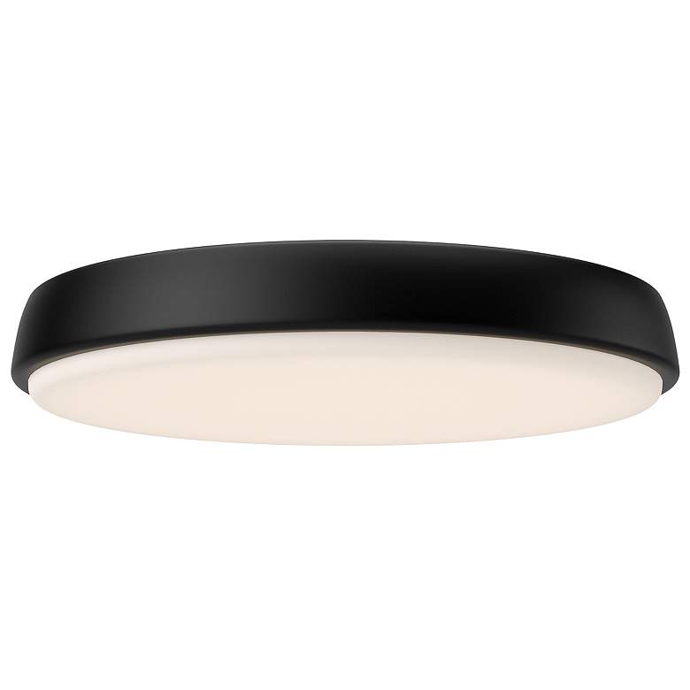 Image 1 Alora Mood Laval LED 15-in Matte Black Flush Mount