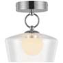 1_Alora Mood Leota LED 8-in Chrome/Clear Glass Semi-Flush Mount