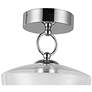 4_Alora Mood Leota LED 8-in Chrome/Clear Glass Semi-Flush Mount more views