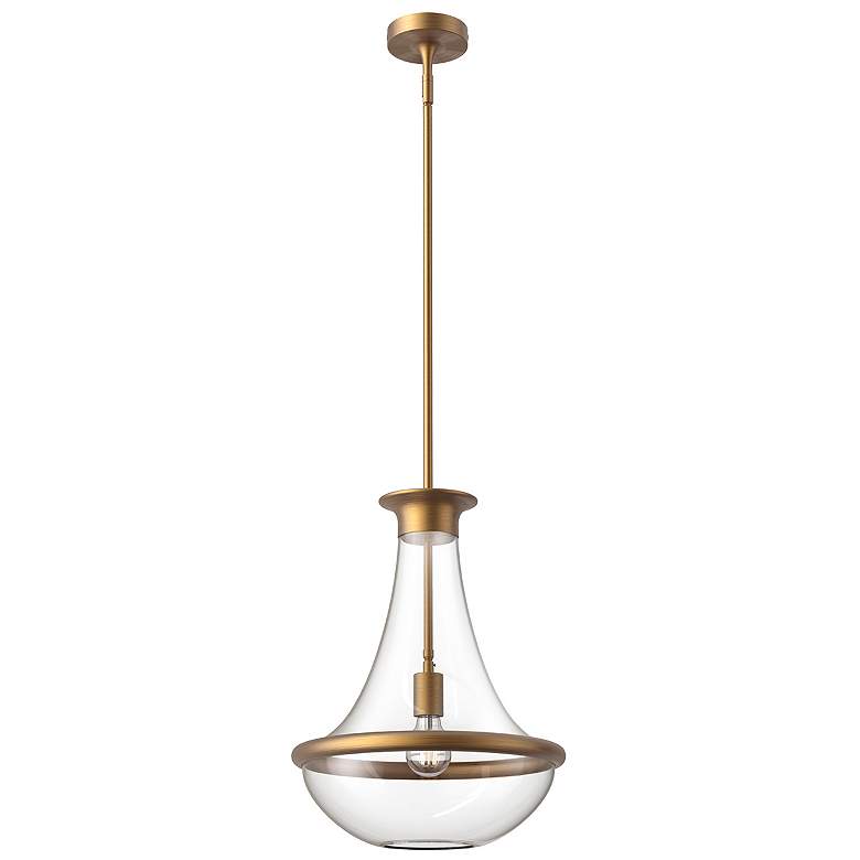 Image 1 Alora Mood Marcel E26 10-in Aged Gold Pendant