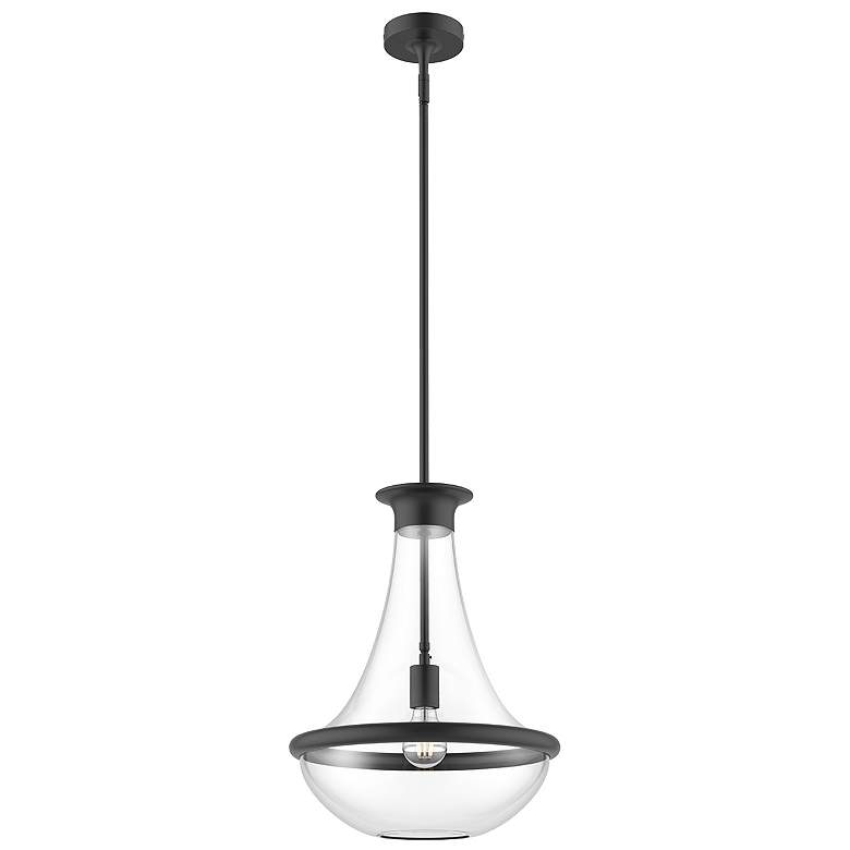 Image 1 Alora Mood Marcel E26 10-in Matte Black Pendant