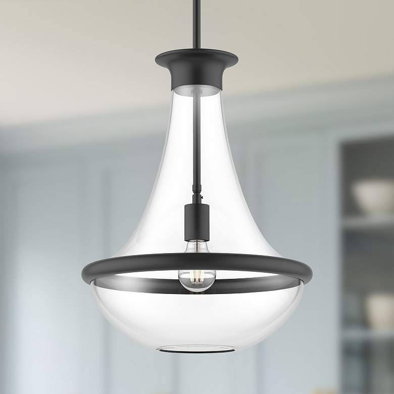 Image 1 Alora Mood Marcel E26 10-in Matte Black Pendant