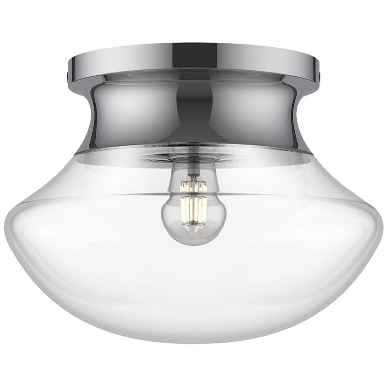 Image 1 Alora Mood Marcel E26 11-in Chrome Flush Mount