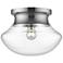 Alora Mood Marcel E26 11-in Chrome Flush Mount