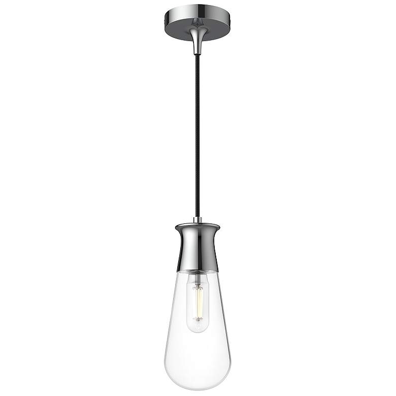 Image 1 Alora Mood Marcel E26 4-in Chrome Pendant