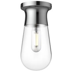 Alora Mood Marcel E26 5-in Chrome Semi-Flush Mount