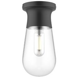 Alora Mood Marcel E26 5-in Matte Black Semi-Flush Mount