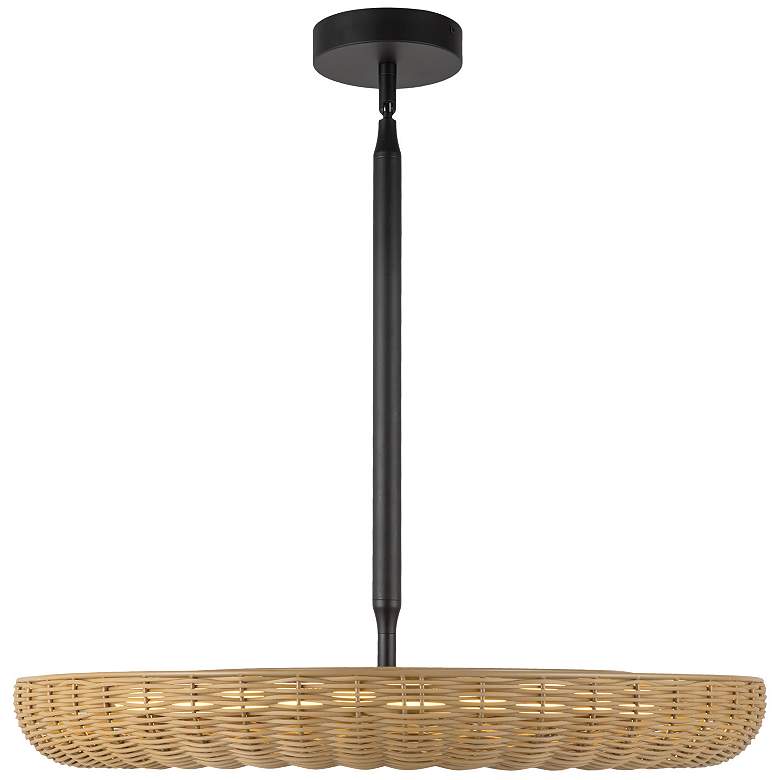 Image 1 Alora Mood Maris LED 24-in Matte Black LED Chandelier