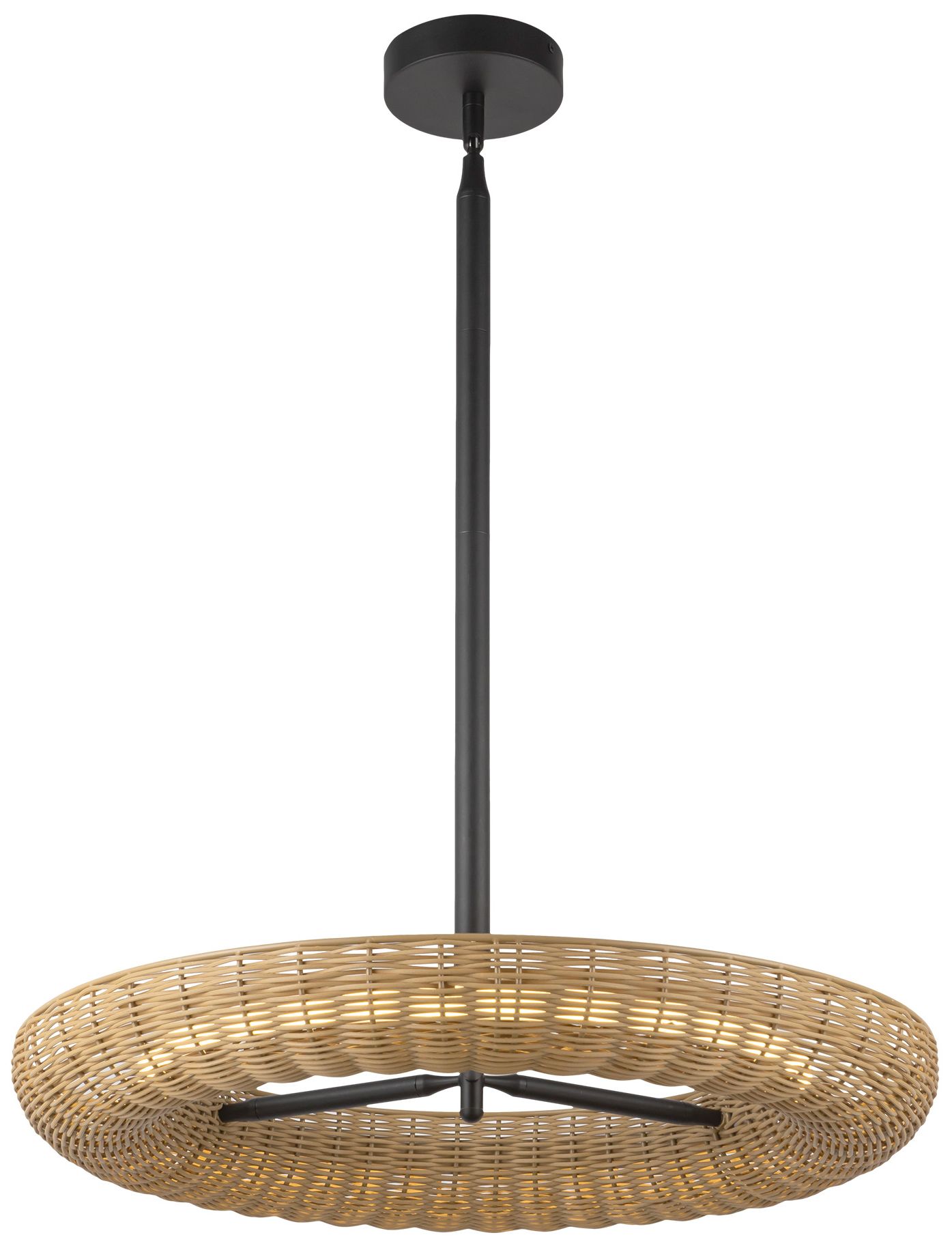 Image 5 Alora Mood Maris LED 24-in Matte Black LED Chandelier more views