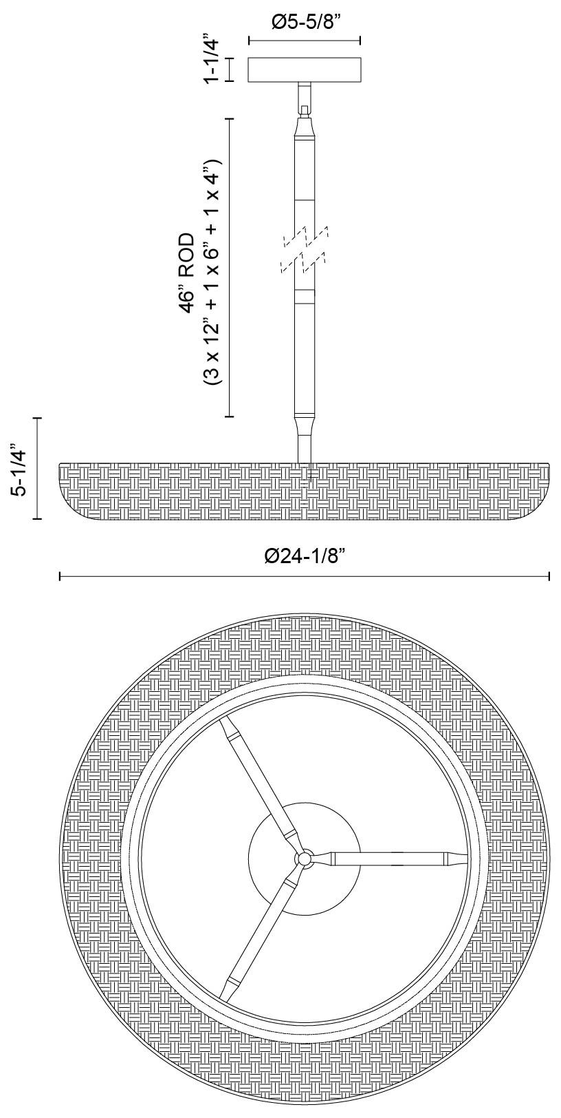 Alora Mood Maris LED 24-in Matte Black LED Chandelier