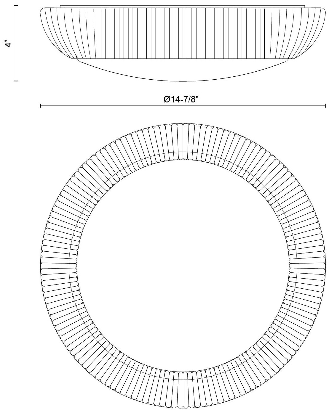 Image 7 Alora Mood Merida E26 14-in Rattan Flush Mount more views