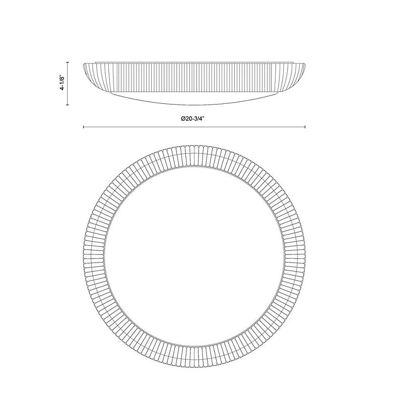 Image 5 Alora Mood Merida E26 21-in Rattan Flush Mount more views