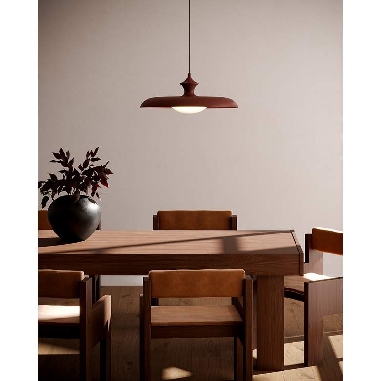 Image 2 Alora Mood Minori E26 15-in Burgundy Pendant more views