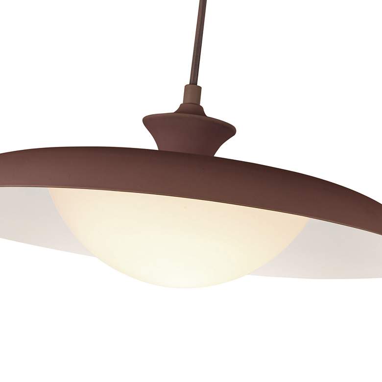 Image 4 Alora Mood Minori E26 15-in Burgundy Pendant more views