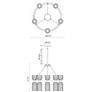 6_Alora Mood Nelly E12 26-in Gold/Clear Ribbed Glass Socket Chandelier more views