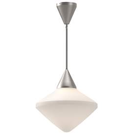 Image1 of Alora Mood Nora E26 14-in Brushed Nickel/Opal Matte Glass Pendant