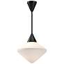 2_Alora Mood Nora E26 14-in Matte Black/Opal Matte Glass Pendant