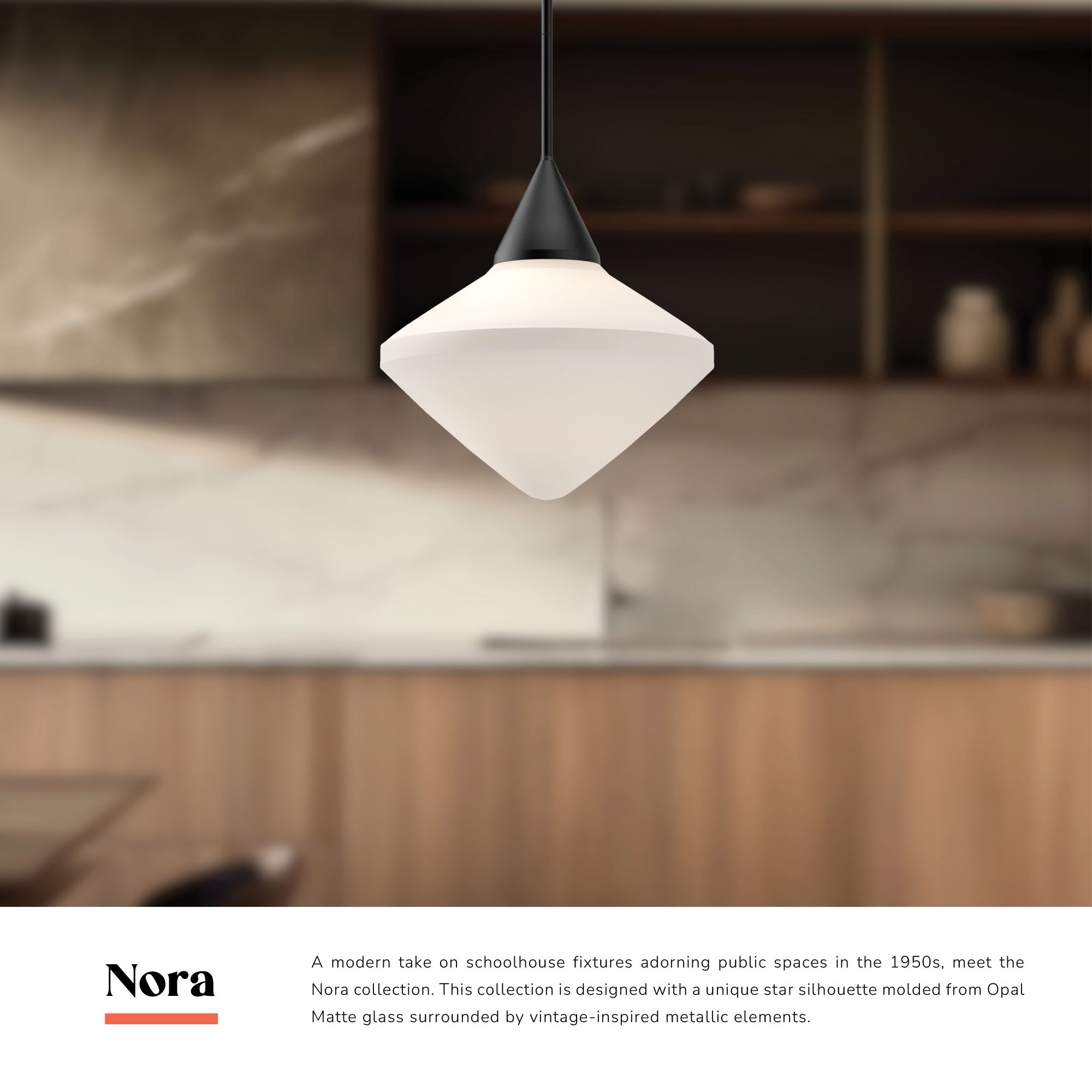 Image 3 Alora Mood Nora E26 14-in Matte Black/Opal Matte Glass Pendant more views