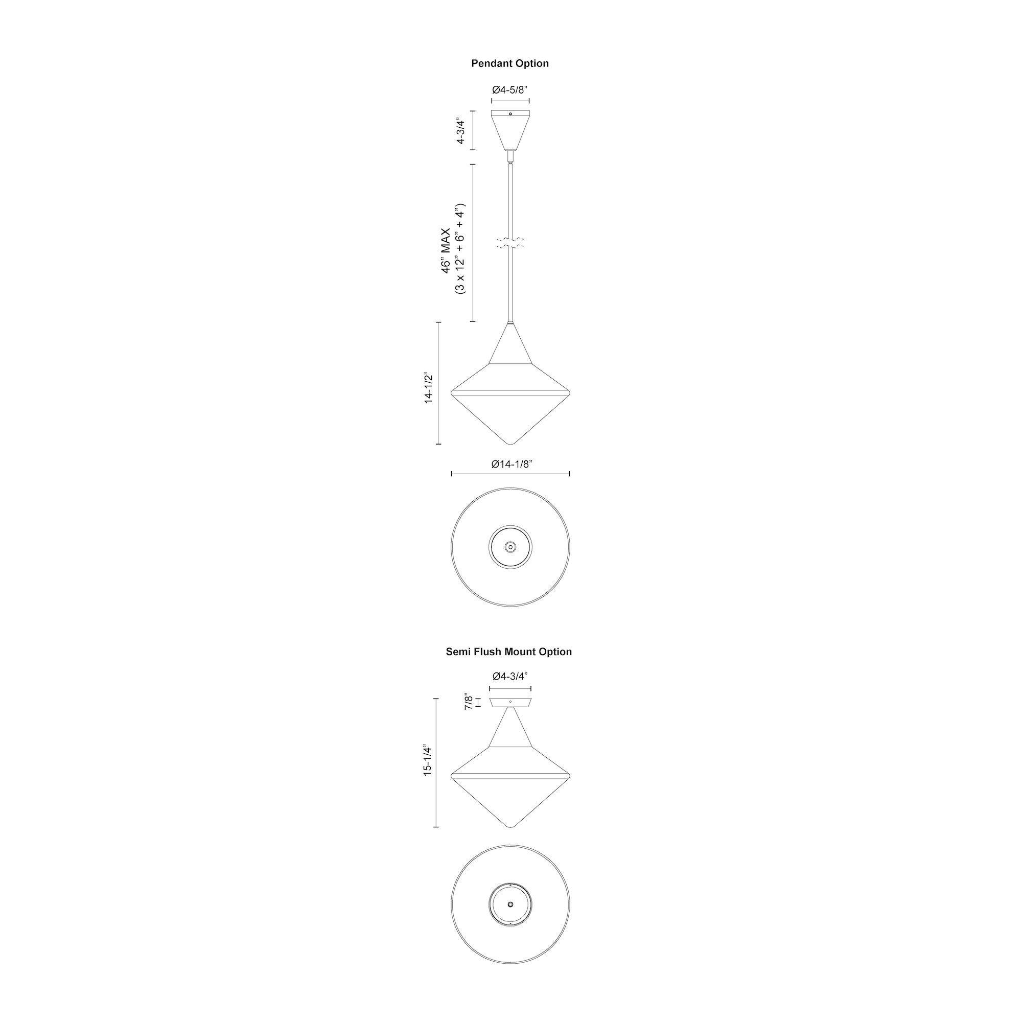 Image 5 Alora Mood Nora E26 14-in Matte Black/Opal Matte Glass Pendant more views