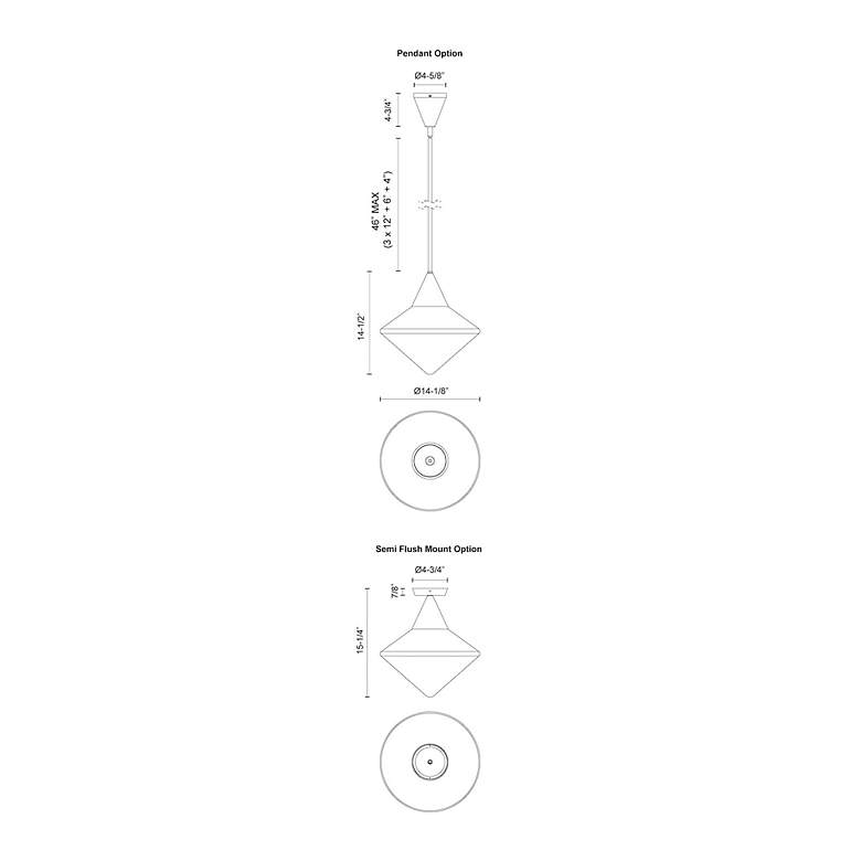 Image 5 Alora Mood Nora E26 14-in Matte Black/Opal Matte Glass Pendant more views