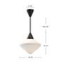 6_Alora Mood Nora E26 14-in Matte Black/Opal Matte Glass Pendant more views