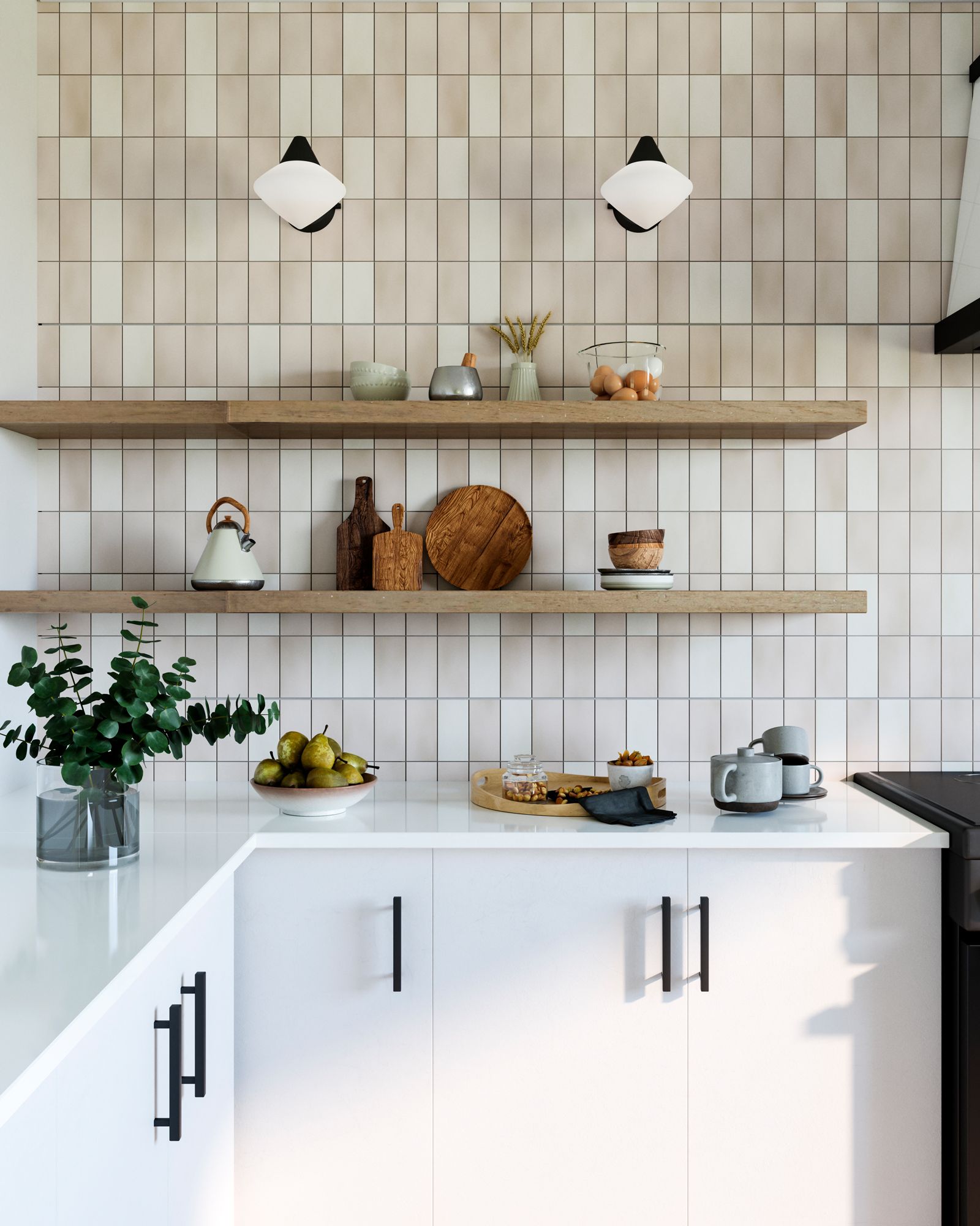 Image 2 Alora Mood Nora E26 8-in Matte Black/Opal Matte Glass Wall Vanity more views