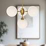 1_Alora Mood Nouveau E26 26-in Gold/Opal Matte Glass 4 Lights Chandeliers