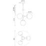 5_Alora Mood Nouveau E26 26-in Gold/Opal Matte Glass 4 Lights Chandeliers more views
