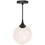2_Alora Mood Nouveau E26 8-in Matte Black/Opal Matte Glass Pendant