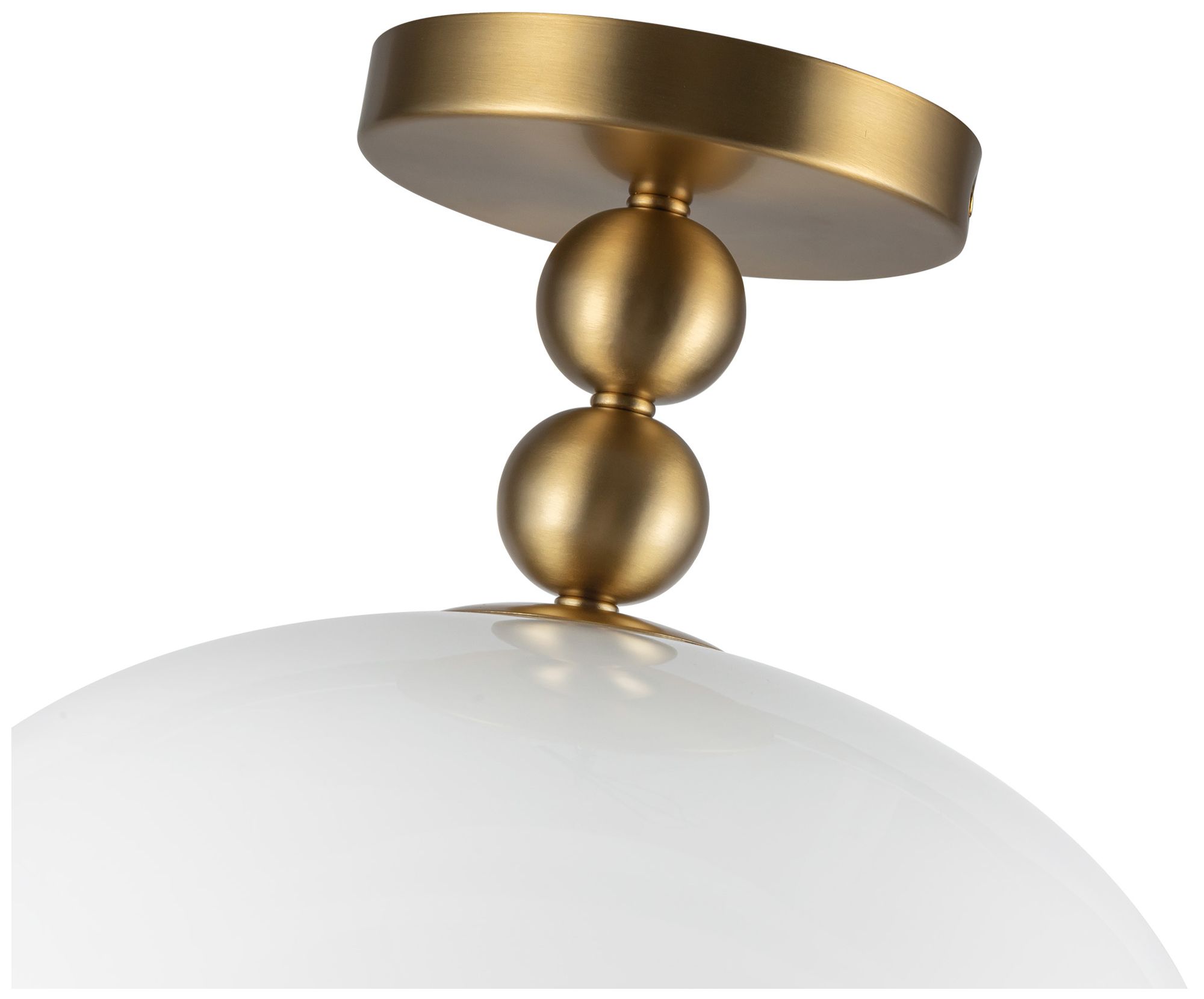 Image 5 Alora Mood Paisley E26 12-in Gold/Glass Semi-Flush Mount more views