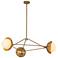 Alora Mood Perth E12 40-in Brushed Gold/Opal Glass Chandelier