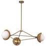 2_Alora Mood Perth E12 40-in Brushed Gold/Opal Glass Chandelier more views