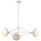 Alora Mood Perth E12 40-in White/Opal Glass Chandelier