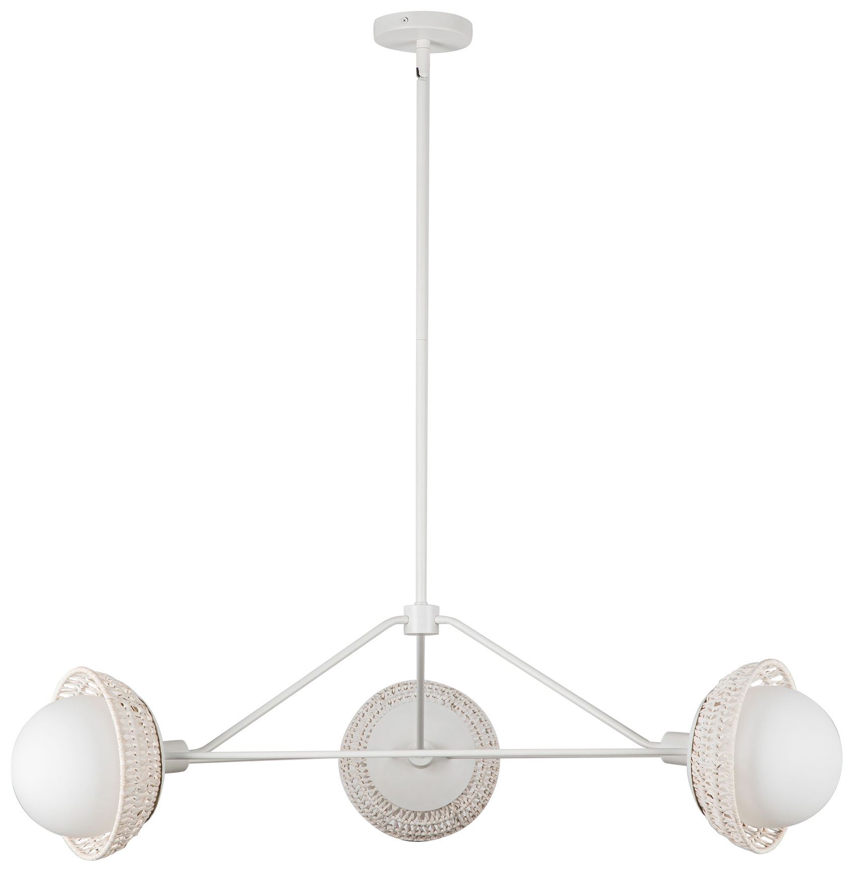 Image 4 Alora Mood Perth E12 40-in White/Opal Glass Chandelier more views