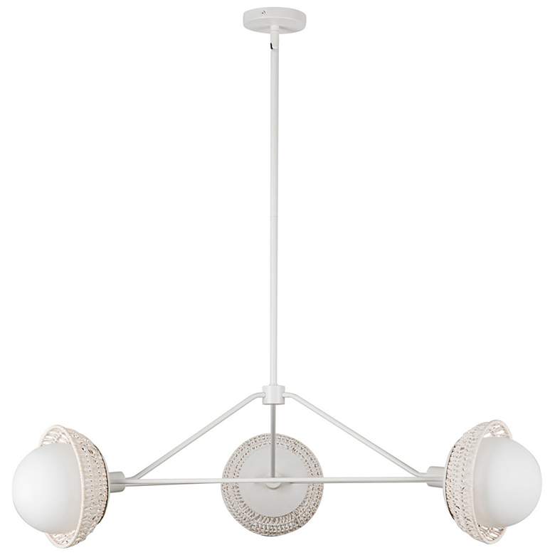 Image 4 Alora Mood Perth E12 40-in White/Opal Glass Chandelier more views